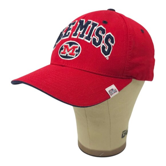 Ole Miss Rebels Strapback Cap Hat Embroidered Baseball Trucker Red Blue Zephyr - Picture 2 of 15